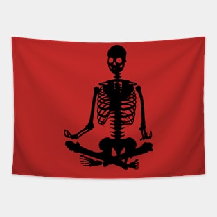 Yoga scelet Tapestry