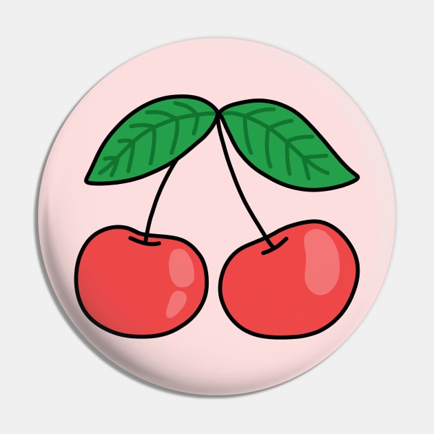 Cherries Pin by Ashleigh Green Studios