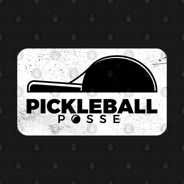 PICKLEBALL POSSE FUNNY PICKLEBALL QUOTE FOR PICKLEBALL LOVERS by RedoneDesignART