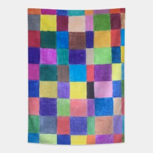 Color Block Experiment Tapestry