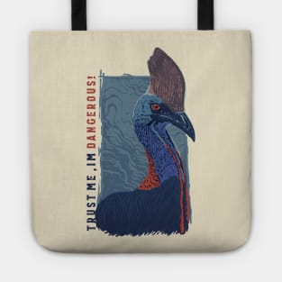 exotic cassowary bird illustration Tote