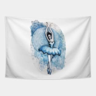 Blue Ballerina Tapestry