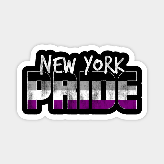 New York Pride Asexual Flag Magnet by wheedesign