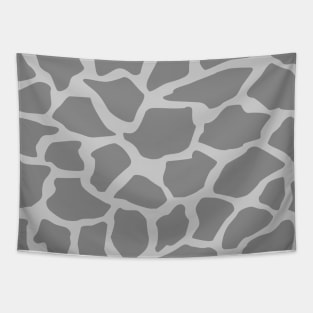 Grey Giraffe Pattern Tapestry