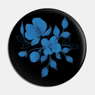 Blue Petal Serenity Pin