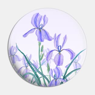 purple iris in purple background Pin