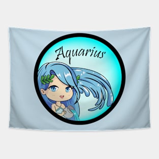 Aquarius Zodiac Astrology Tapestry