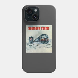 Southern Pacific Retro Locomotives Phone Case