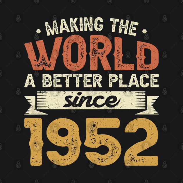 Birthday Making the world better place since 1952 by IngeniousMerch