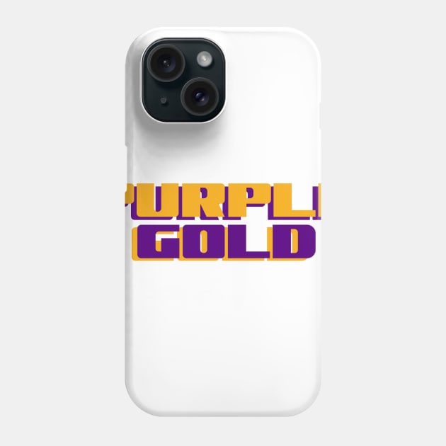 Purple and Gold Phone Case by Gsweathers