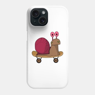 Skateboarding Snail Phone Case