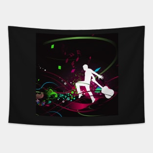 Music Love Digital Art Tapestry