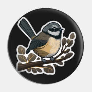 Cute fantail bird Pin