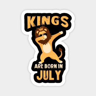 Cute King Are Born In July T-shirt Birthday Gift Magnet