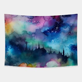 Ombre Pattern Rainbow Tapestry