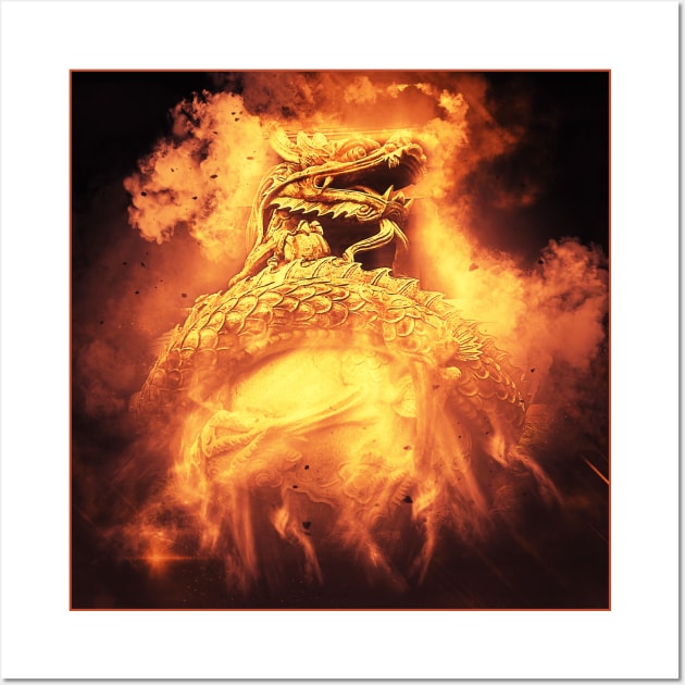 Art Poster Dragon fire