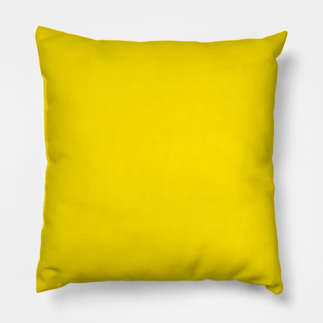 Pineapple Yellow, Solid Yellow Pillow by Gsallicat