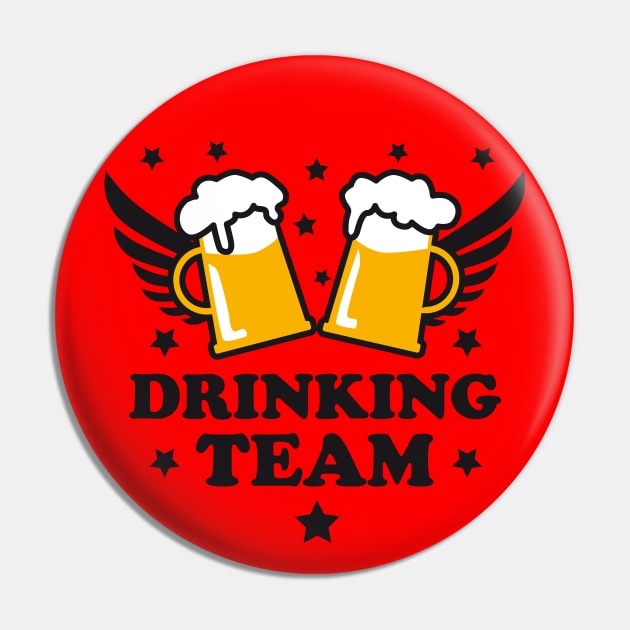 10 Drinking Team Cool Beer Wings Prost Cheers Party Pin by Margarita7