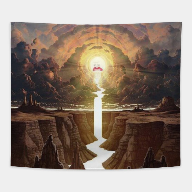 Rick And Morty Screaming Sun Rick And Morty Tapestry Teepublic
