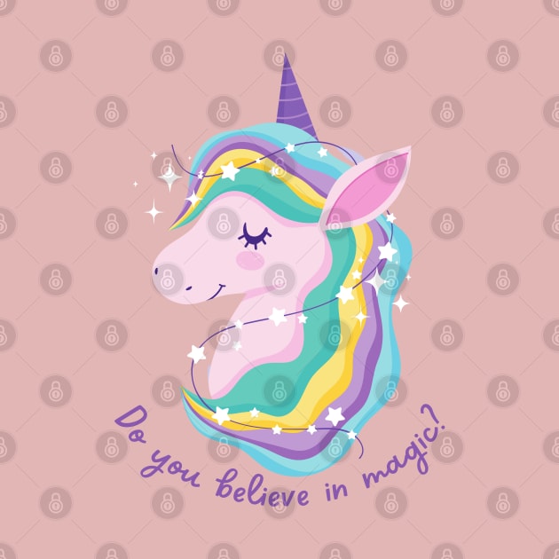 Do you Believe in Magic Unicorn T-shirt Mug Coffee Hoodie Apparel Sticker Gift by MushMagicWear