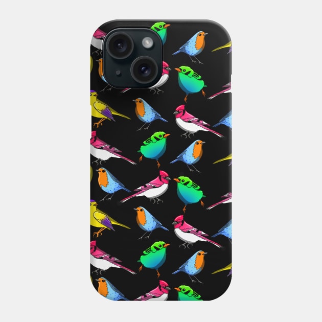 Variety of Small Birds Phone Case by The Craft ACE