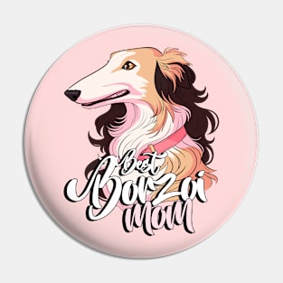 Borzoi-Mom Pin