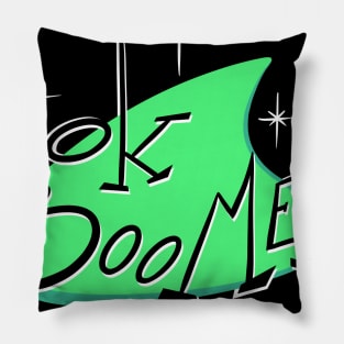 Ok Boomer green (Googie 60's Style) Pillow