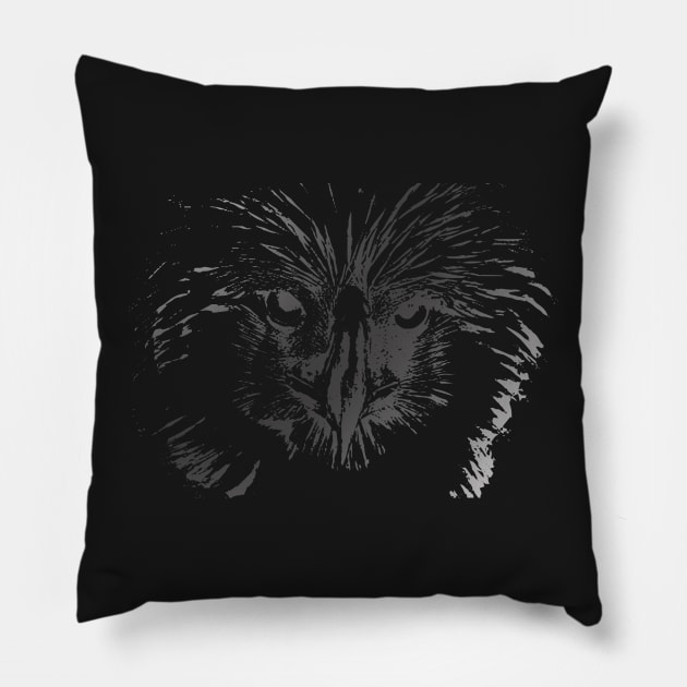 Harpy grey Pillow by Hujer