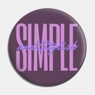 simple and stylish Pin