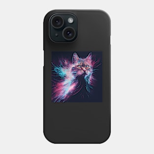 Tabby Cat Digital Painting Phone Case