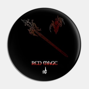 Red mage Fantasy Job Weapon Pin