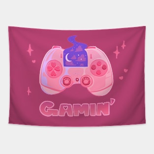 GAMIN’ - Pastel Pink Gaming Controller! Tapestry