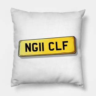 NG11 CLF - Clifton Number Plate Pillow