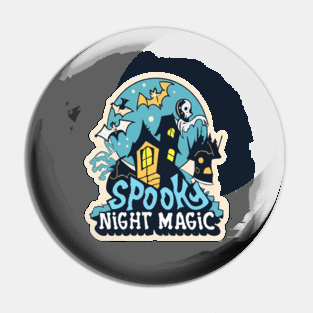 Spooky night magic Pin