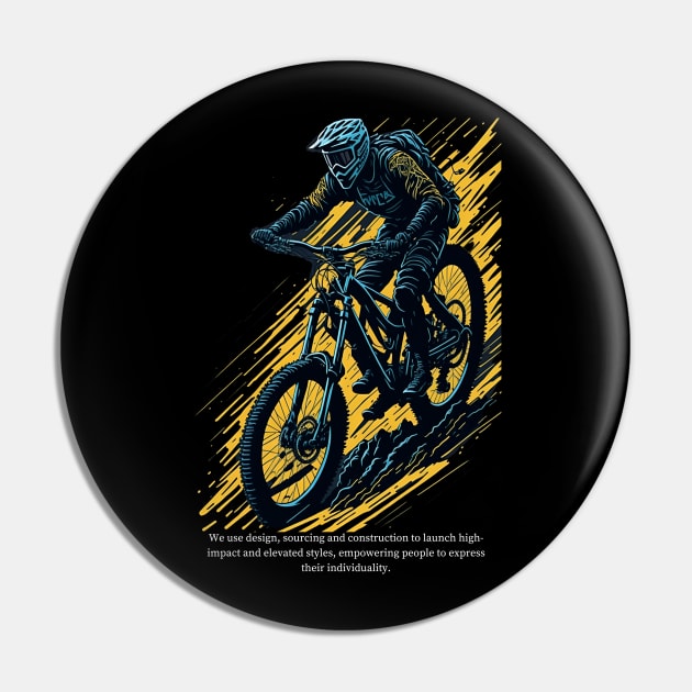 Fearless Downhill Pin by D.W.P Apparel