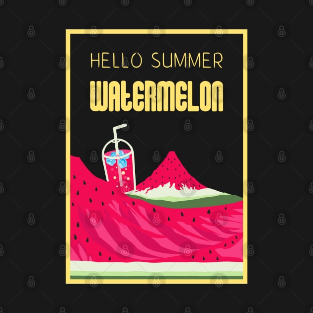 Hello Summer Watermelon Color 5 by HCreatives