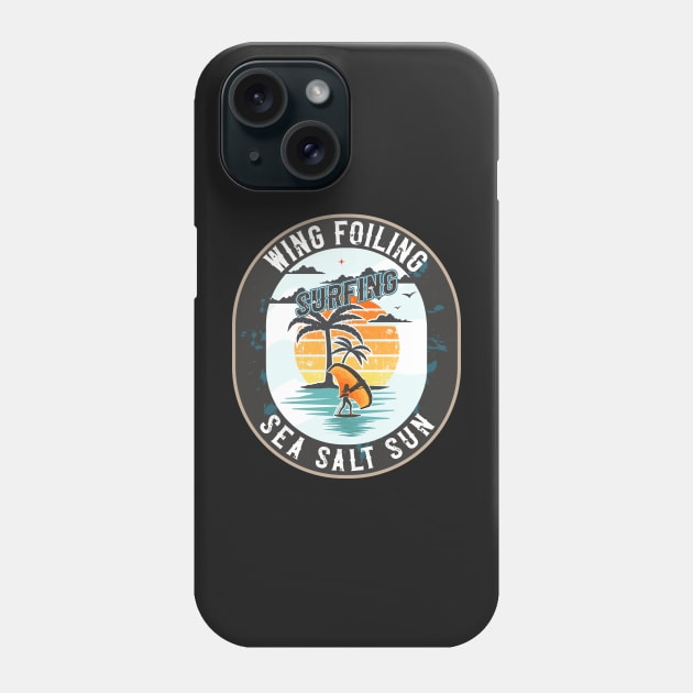 WING FOILING SURFING SEA SALT SUN Phone Case by HomeCoquette