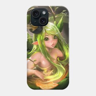 Green tea Orange Elfy Phone Case