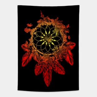 Wonderful dreamcatcher with a heart in the middle Tapestry