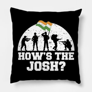 How is the Josh Hindi India Quote Slogan Pillow