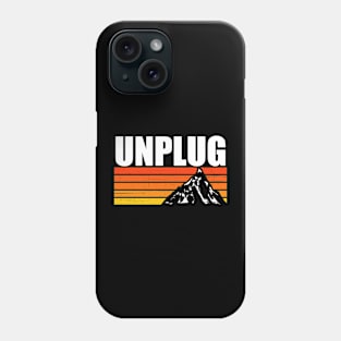 UNPLUG Vintage Retro Sunset Brown Orange Colors Phone Case