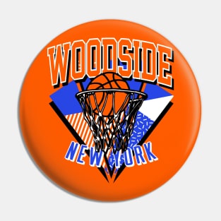 Woodside Queens Throwback Basketball Pin