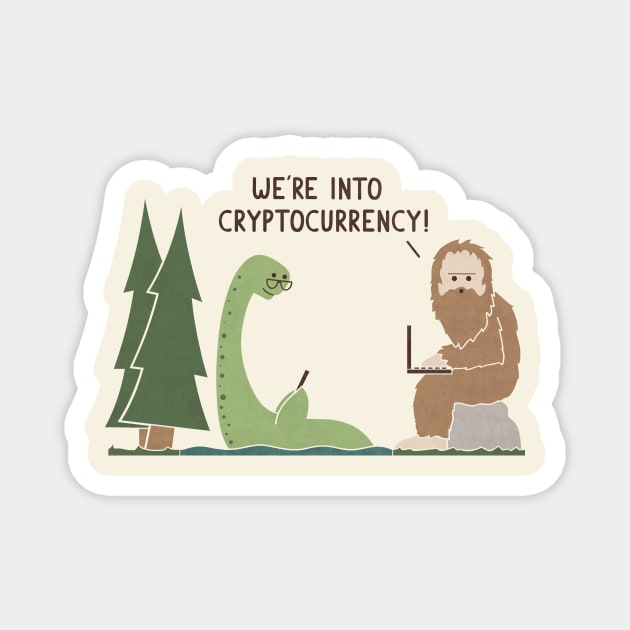 Cryptocurrency Magnet by HandsOffMyDinosaur