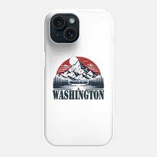 Retro Washington Mountain Outdoors Phone Case