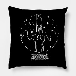 Lorna Shore Line Art Tattoo Simple BNW Pillow