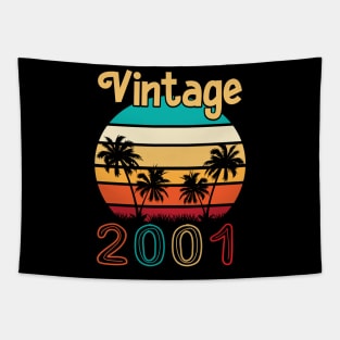 Summer Vintage 2001 Happy Birthday 19 Years Old To Me You Mommy Daddy Brother Sister Cousin Tapestry