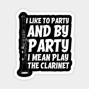 Funny Clarinet Player Magnet