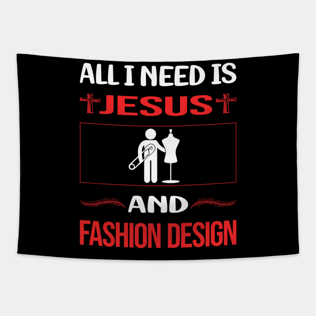 Funny Jesus Fashion Design Tapestry by Happy Life