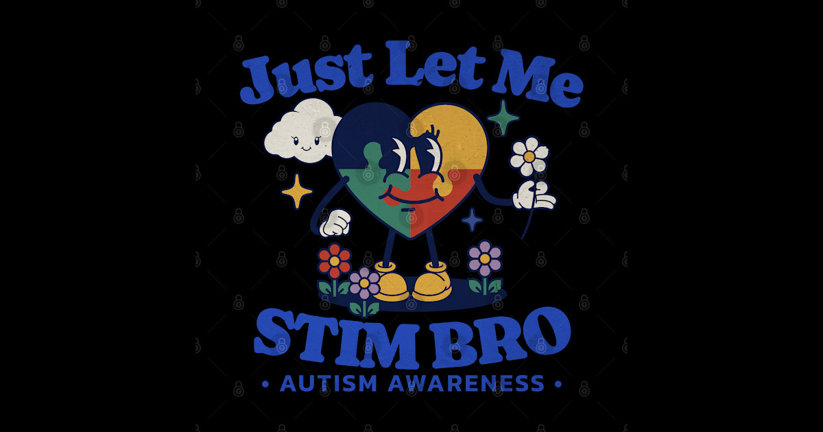 Autism Awareness Supportive Stimming Cute Butterfly Cartoon Tee - Just ...