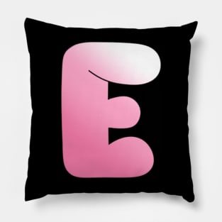 Pink Letter E Pillow